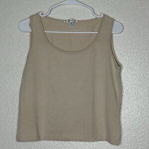 St John Wool Blend Sleeveless Blouse top Medium